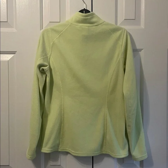 The North Face Neon Green Quarter-Zip Fleece - Picture 3 of 4